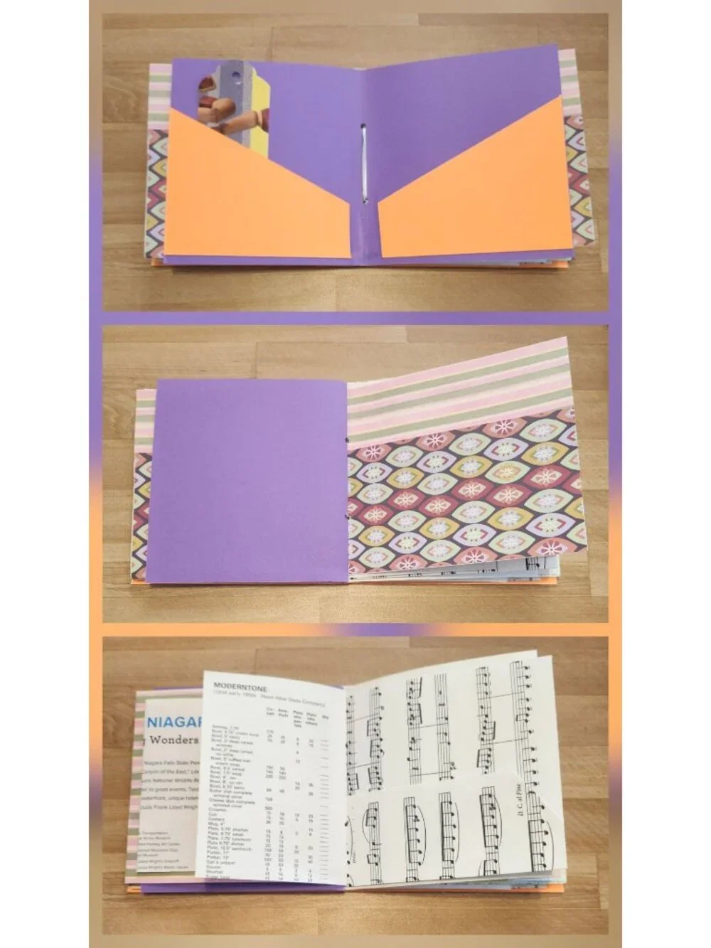 Colorful Floral Junk Journal Handmade 96 pages